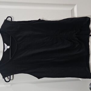 Time and Tru Black Ruched Tank Top Size Large